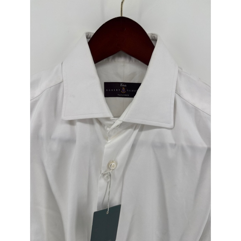Robert Talbott Estate Tailored White Dress Shirt Spread Collar F315BB3U-73 16-A